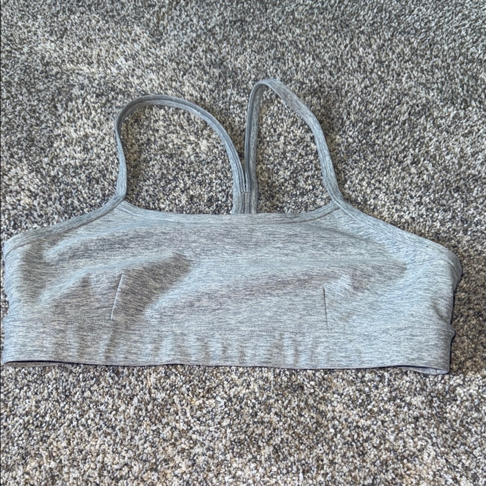 ALO Yoga Heather Gray Sports Bra